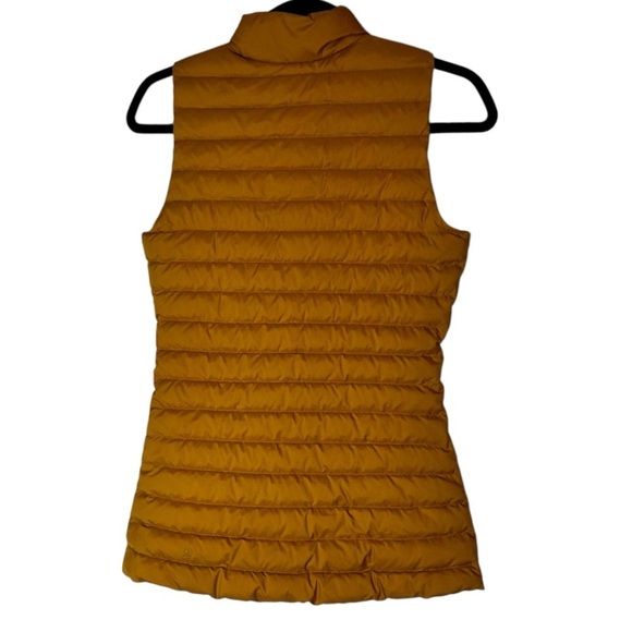 Lululemon Pack It Down Vest- Vintage Gold Lightweight Packable Down Vest- Size 2 - Picture 10 of 16